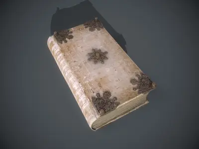 Ancient Book Low-poly 3D model