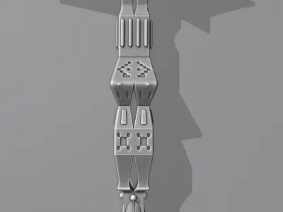 Double Blade Battle Axe Free 3D model