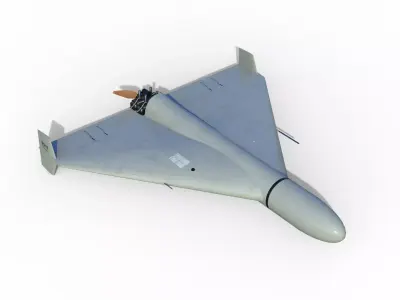 Shahed-136 Kamikaze Drone Geranium-2 Low-poly 3D model