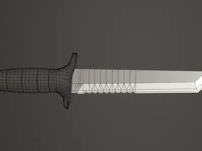Samurai Knife 3D model