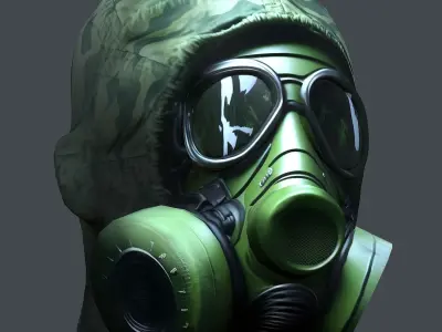 Helmet 3d model military combat Military  Low-poly 3D model
