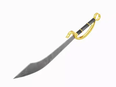 Fantasy Sword 01 3D model