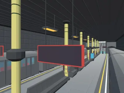 9t5 Low Poly Subway Low-poly 3D model