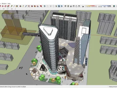 Sketchup Commercial Complex N1 3D model