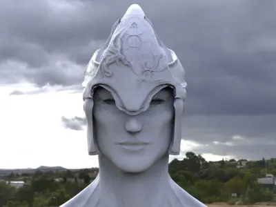 Helmet Fantasy Godly 3D model