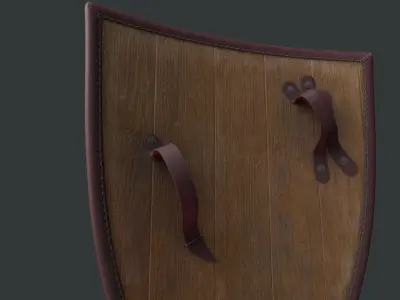 Medieval knight Shield Low-poly 3D model purchase
