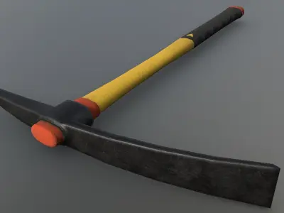 Pickaxe - Modern Low-poly 3D model