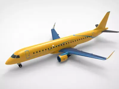 airpnae Embraer E190 3D model