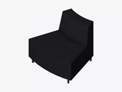 Seat - Library - Integral - Out Low-poly 3D model