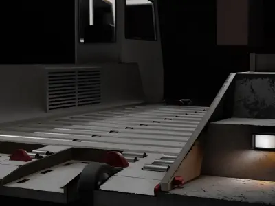 Pallet Cargo Transporter Low-poly 3D model