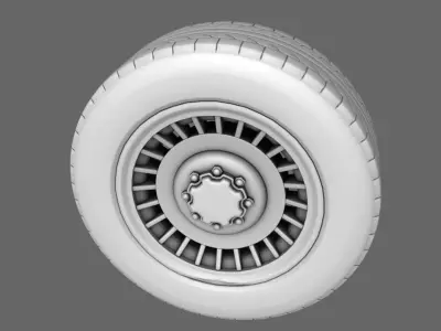 Car Van Tires Standard 3D model