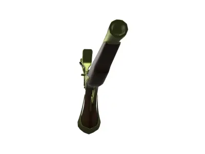 flintlock pistol Low-poly 3D model order