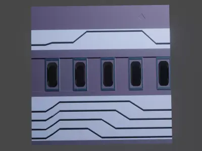 sci-fi panel Low-poly 3D model purchase