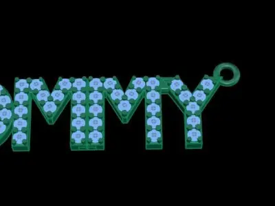 MOMMY DIAMOND PENDANT NECKLACE FRAME 3D print model