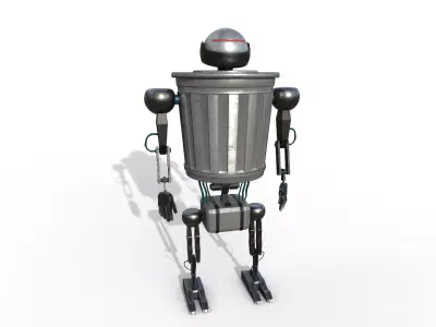 Robot Low-poly 3D model 27