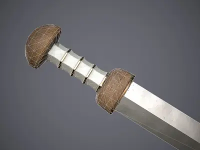 Gladius sword Low-poly 3D model order