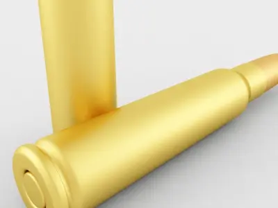 7 92x57mm Mauser Cartridge Bullet 3D model