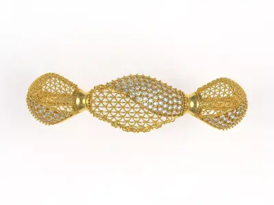 Art Deco Bracelet 48 3D print model
