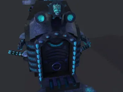 future train Free low-poly 3D model