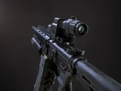 SBG Assault Rifle - Ultimate Edition Low-poly 3D model