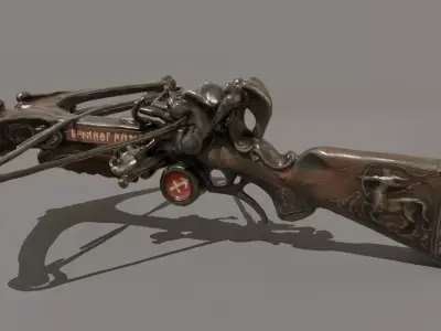 Zodiac Sagittarius Crossbow Low Poly Game Ready Low-poly 3D model