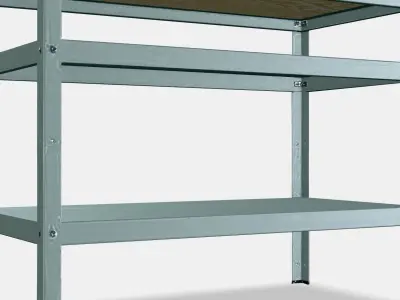 BROR workbench Low-poly 3D model