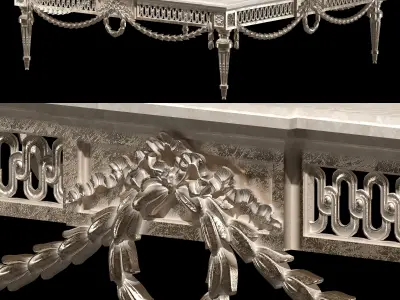 classical coffee tables set 3D model