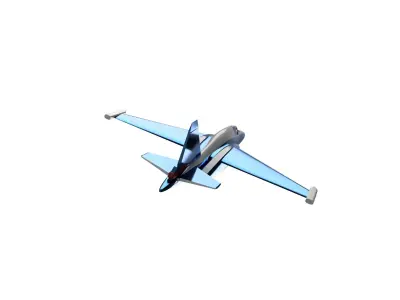 su-39 jet flying 3D print model