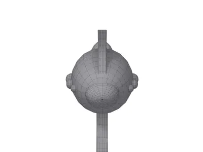 Space Gun Laser Cartoon 3D model