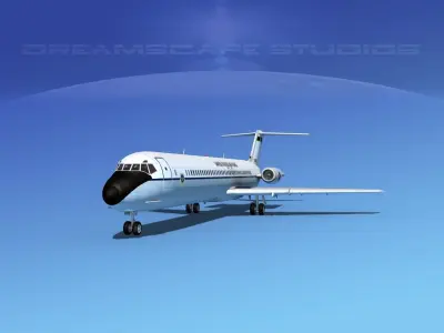 Douglas C-9-50 Nightingale USAF 3D model