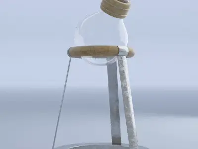 Glass Decanter 3D model
