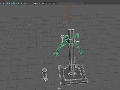 A Chinese 60-mm mortar that can be used in games 3D model