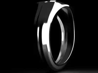 Signet ring for men 3D print model