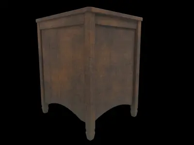 bedside table 05 3D model