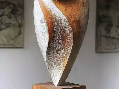 Abstract Owl Sculpture 3D Modern Metal Art Decorative Statue Low-poly 3D model