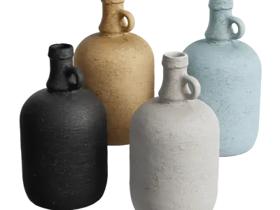  Rustic Bottle Shaped Ceramic Jug Models 