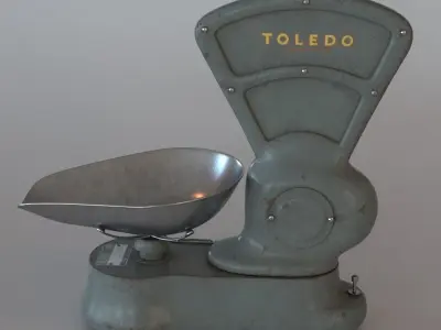 Vintage scale 3D model purchase