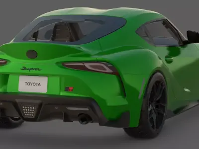 2020 Toyota GR Supra 3D Model  Gazoo Racing Performance 3D model