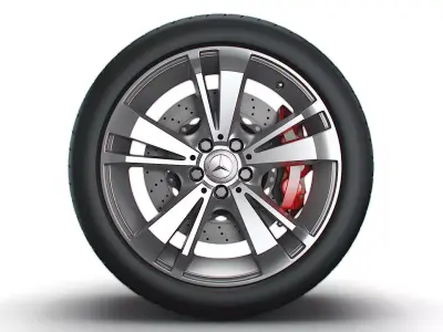 Mercedes Benz OEM wheel 3D model