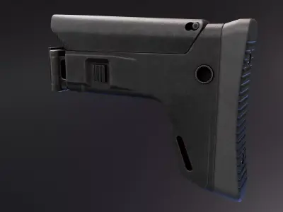 ACR Stock for AK Rifle Low-poly 3D model