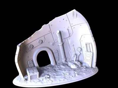 Terrain element 03 - PRINTABLE MODEL 3D print model