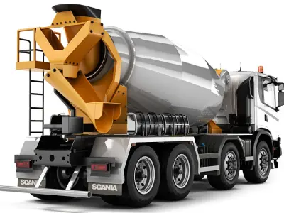 Truck  G500 XT 8x4 concrete mixer 2022 3D model