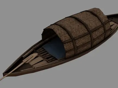 Bangladeshi Boat Low-poly 3D model