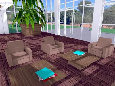 Seat SHC Quick Office LM Low-poly 3D model