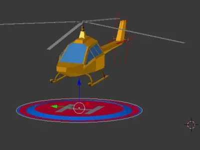 Low poly helicopter Low-poly 3D model by CGmano88