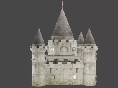 Castle Low-poly 3D model purchase