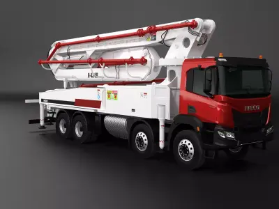 Iveco X-Way Concrete Pump 3D model