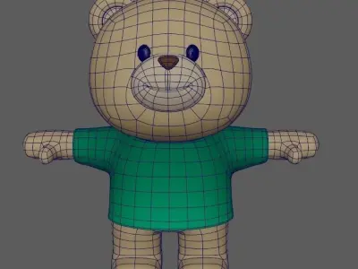 Bear 01 - 3D Character Ready Animation-Game Low-poly 3D model