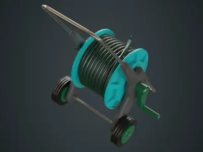 Hose Cart 1A Low-poly 3D model