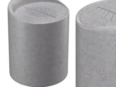 concrete stool 3D model